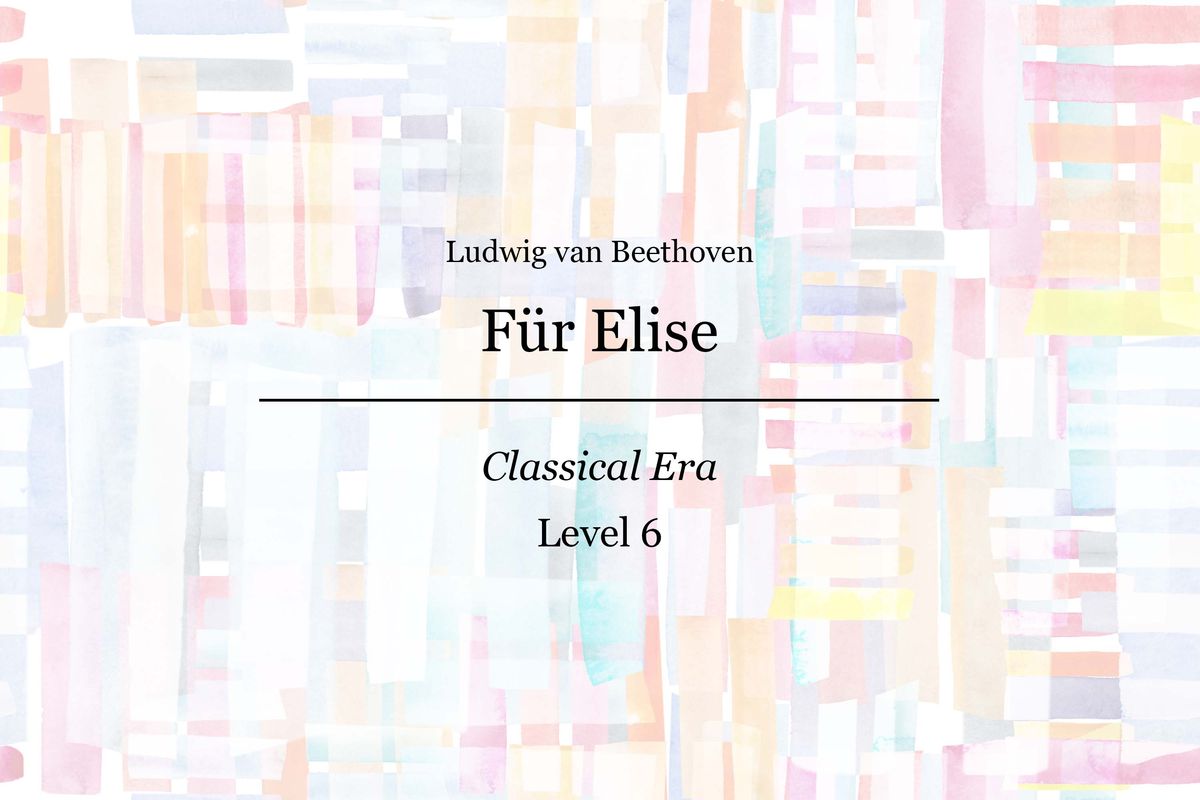 Free Fur Elise Sheet Music for piano by Beethoven - High-Quality