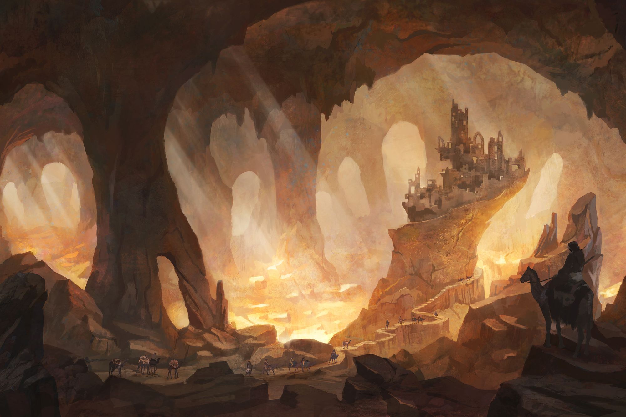 Пещера в пустыне арт